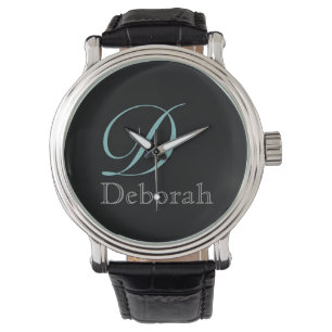 Montre monogramme simple, élégant et élégant