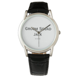 Montre monogramme simple personnalisé ajouter votre nom m