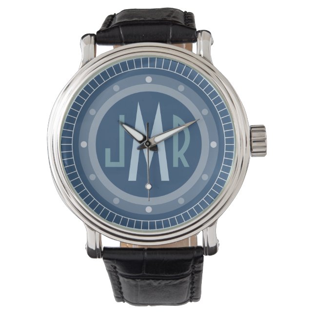 Montre Monographie personnalisée pour hommes (devant)
