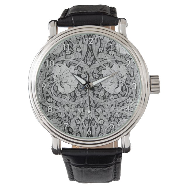 Montre Monotone gris Pimpernel, William Morris (devant)