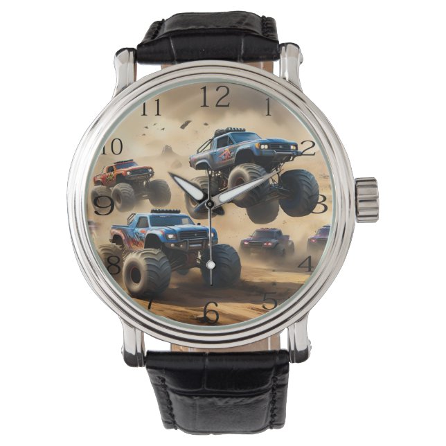 Montre Monster Trucks Mayhem, (devant)