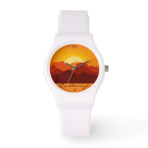 Montre Montagnes du désert Coucher du soleil Thunder_Cov