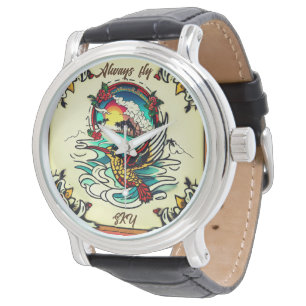Montre Monterey Tattoo Design : Un symbole de force Powe-