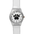 Montre-bracelet d'empreinte de patte avec des