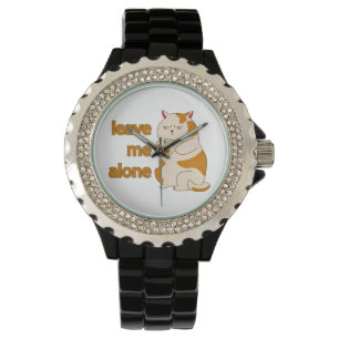 Montre Moody Grosse cat me laisse tranquille