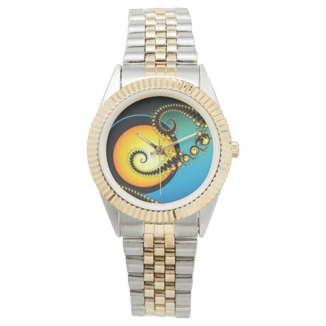 Montre "Moonlight Fractal Art design (devant)