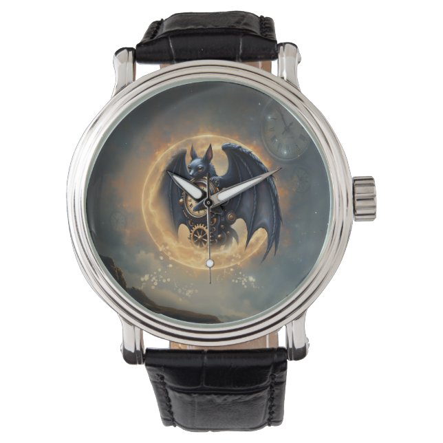 Montre Moonlit Timekeeper – Steampunk Bat  (devant)