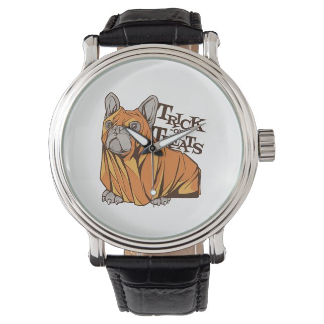 Montre Mops d'Halloween (devant)