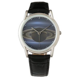 Montre Mosaïque Du Système Saturne Rétro-Éclairé Par Le S