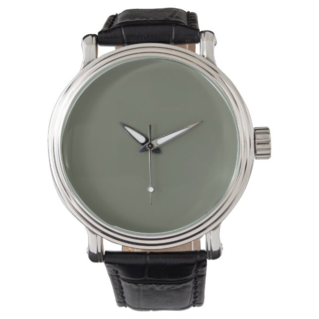 Montre Moss Green Custom Watch Visage Design (devant)