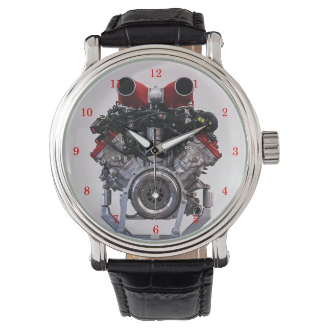 Montre Moteur V8 puissant (devant)