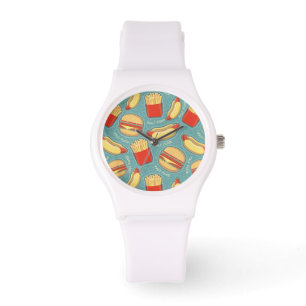 Montre Motif 3 d'aliments de préparation rapide
