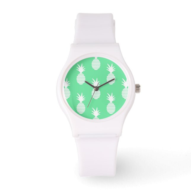 Montre Motif à la menthe d'ananas (Recto)