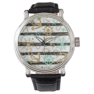 Montre Motif Ancre maritime