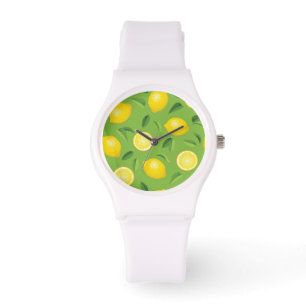 Montre Motif Arrière - plan Lemons
