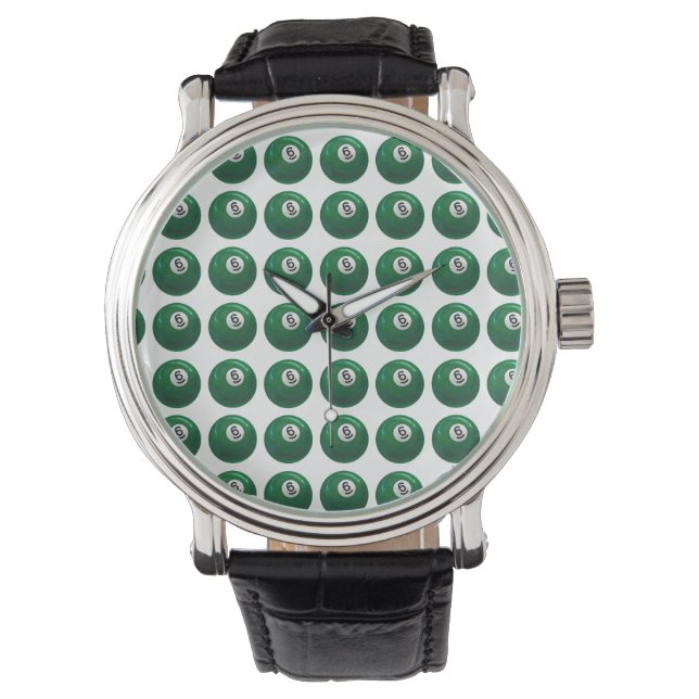 Montre Motif Billard 6 Bal (devant)