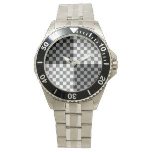 MONTRE MOTIF CHECKERBOARD