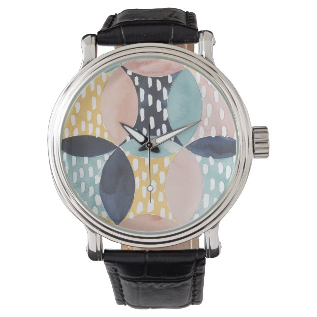 Montre Motif circulaire Abstrait (devant)