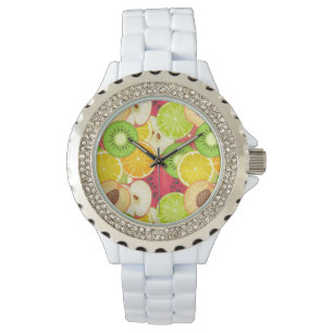 Montre Motif coloré de fruits amusants