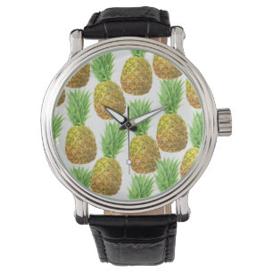 Montre Motif d'aquarelle ananas