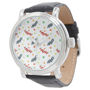 Montre Motif de baies, groseille, myrtille, fruit