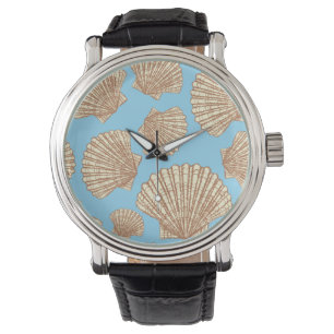 Montre Motif de coquillage de style vintage