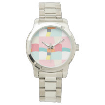 motif de couleurs joyeuses - rose, turquoise, oran