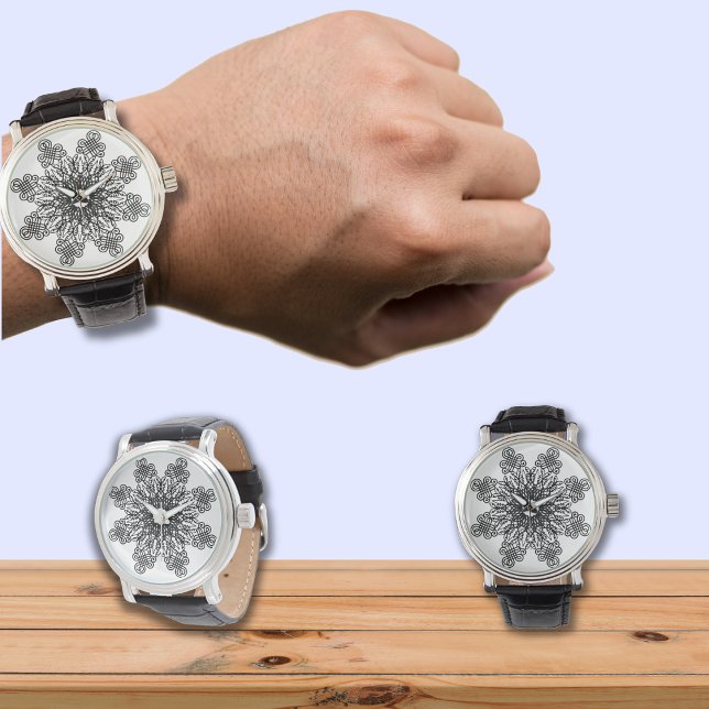 Montre Motif de dentelle noire 2 (Créateur téléchargé)