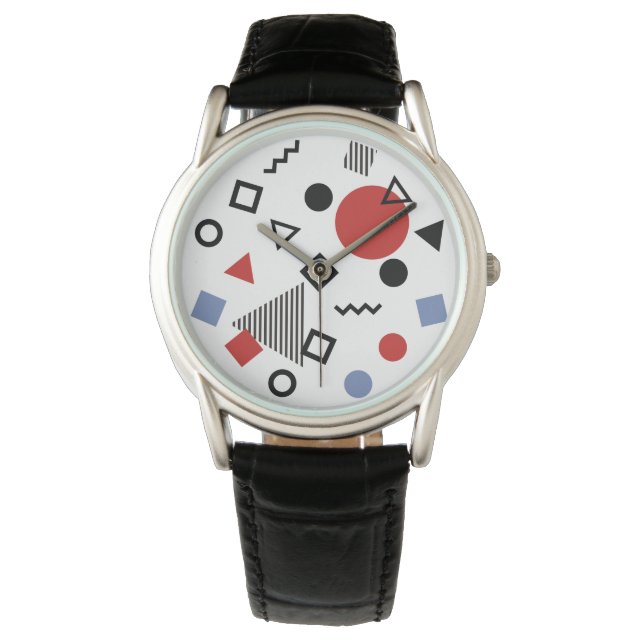 Montre Motif de design Retro Memphis (devant)