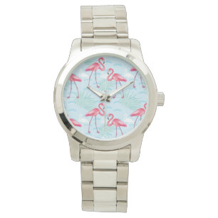 Montre Motif de Flamant rose