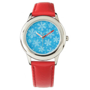 Montre Motif de flocons blancs