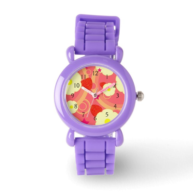 Montre Motif de fraises 2 (Recto)