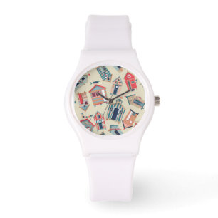Montre Motif de hutte de plage