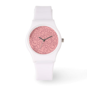 Montre Motif de Kawaii avec les gâteaux mignons