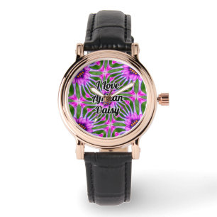 Montre Motif de marguerite esthétique