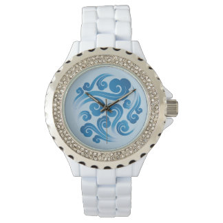 Montre motif de nuage chinois traditionnel