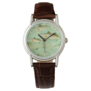 Montre Motif de poisson de bar  