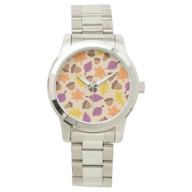 MONTRE MOTIF DE SAISON AUTOMNE (devant)