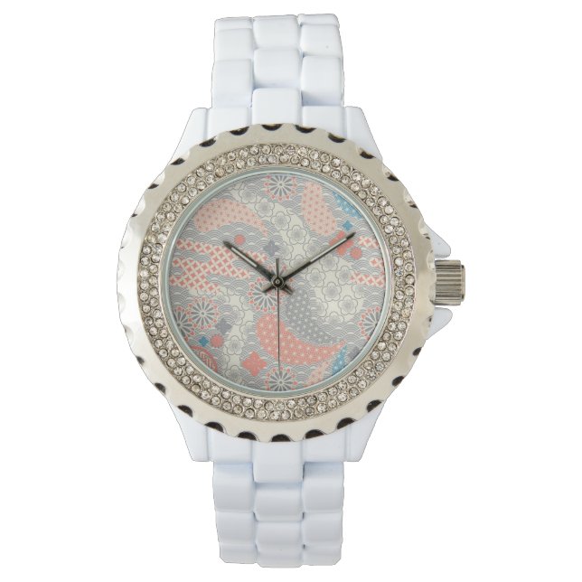 Montre Motif de style japonais. Illustration (devant)