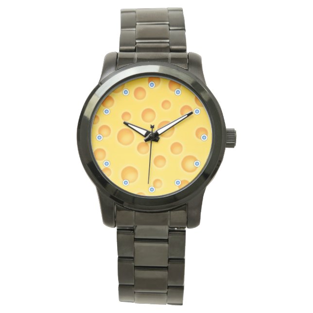 Montre Motif de texture au fromage suisse (devant)