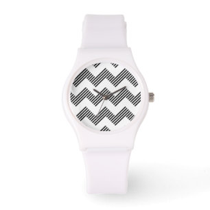 Montre Motif de zigzag géométrique