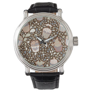 Montre Motif doux fait de petits gâteaux savoureux