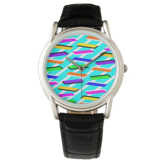 Montre Motif doux Wild Turqouise (devant)