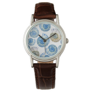 Montre Motif en pastel 2 de coquillage