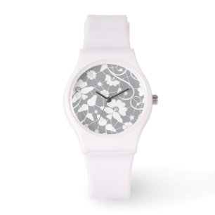 Montre Motif floral de dentelle