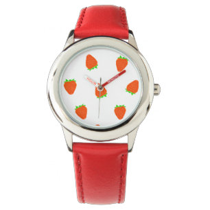 Montre Motif fraise