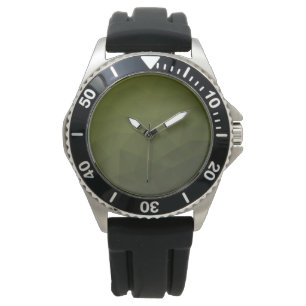 Montre Motif géométrique du maillage vert de l'Armée