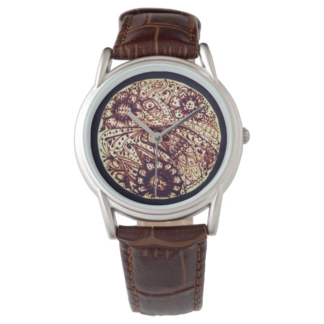Montre Motif henné (devant)