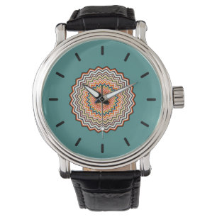 Montre Motif Mandala Zigzag