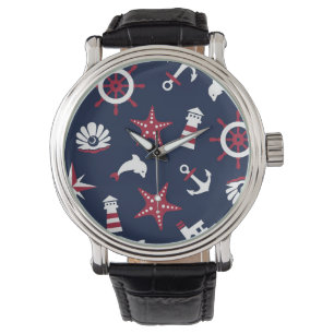 Montre Motif marin nautique